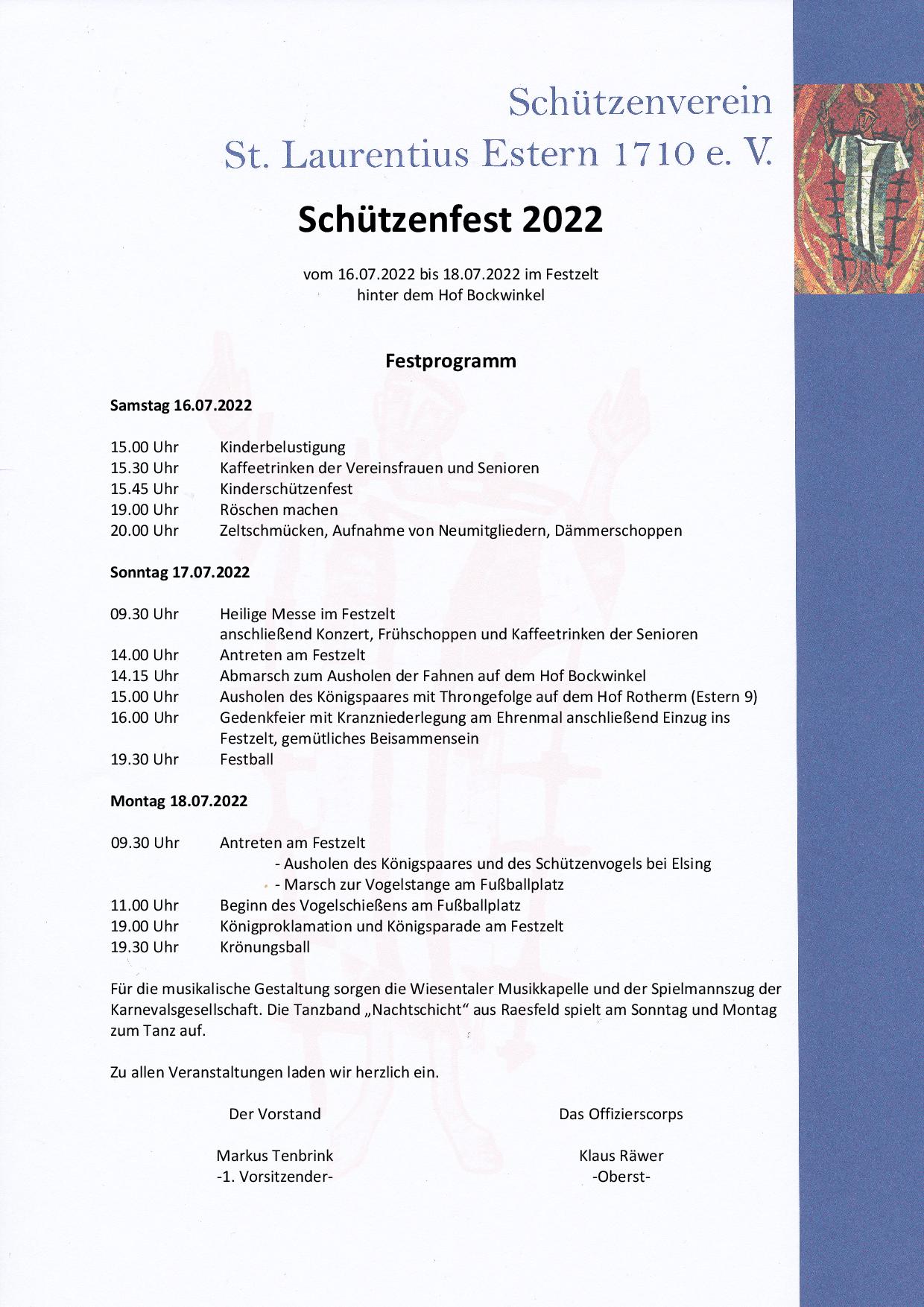 Festprogramm 2022